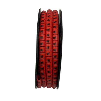 Grippes 500pcs Cable Marker Red - W for effective cable organization and management