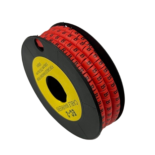 Grippes A Cable Marker Red 500pcs on a spool for effective cable management and organization