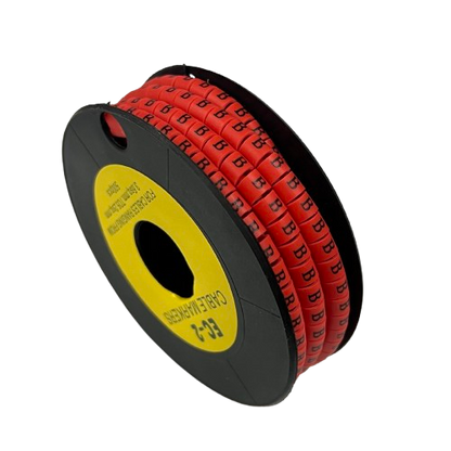Grippes A Cable Marker Red 500pcs on a spool for effective cable management and organization