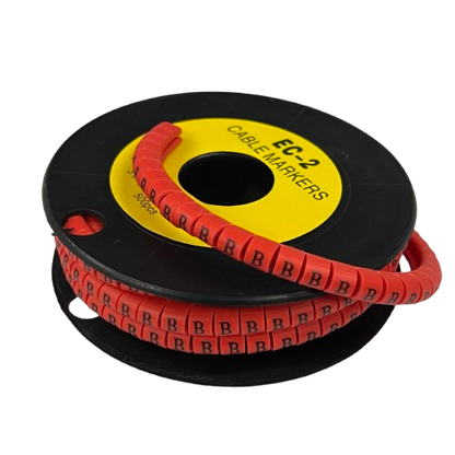 Grippes A Cable Marker Red 500pcs on a spool for efficient cable identification and organization