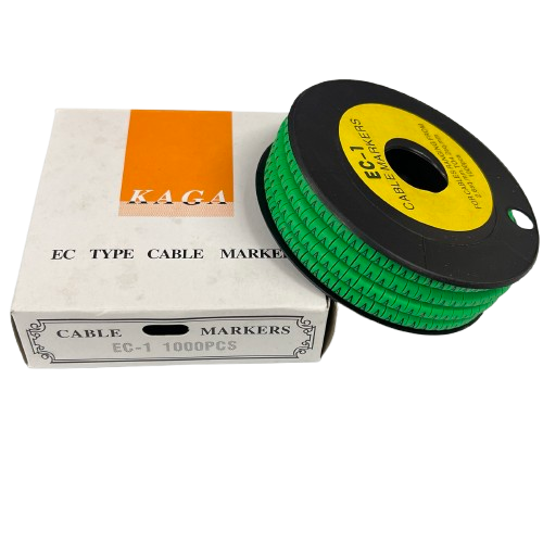Grippes cable marker spool with green identification rings Cable Marker - A Green for organized cables