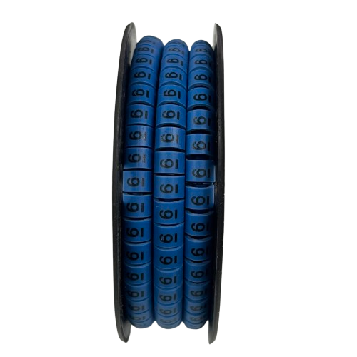 Grippes Cable Marker Blue - 6 for organized and easy cable identification in various setups