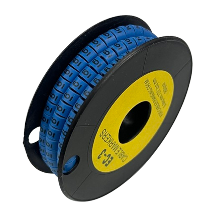 Grippes Cable Marker Blue - 6 for organized and efficient cable management solutions