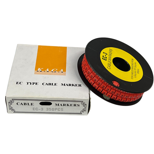 Grippes Cable Marker Red - 2 with 350 pieces for organized cable management