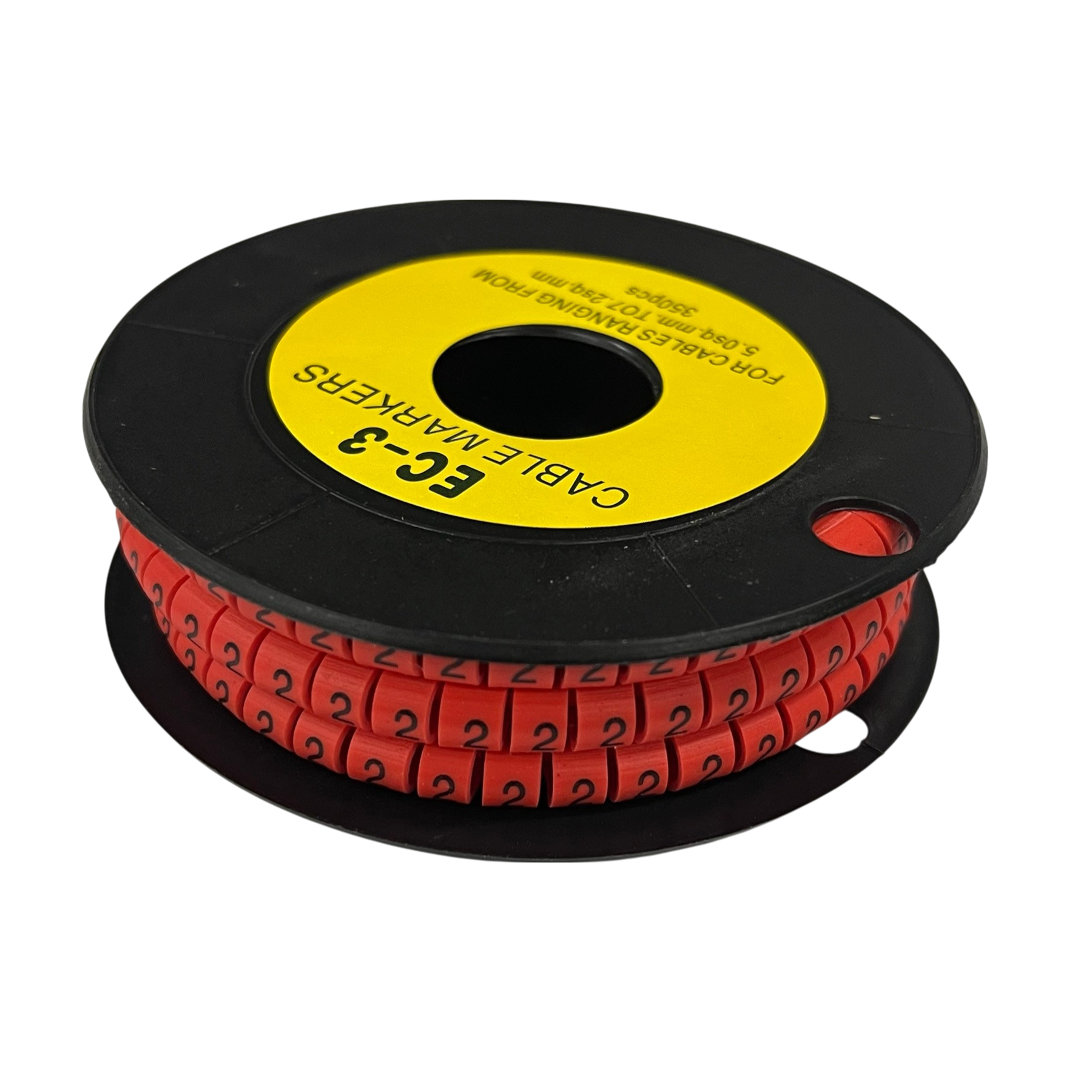 Grippes Cable Marker Red - 2 on a spool for organizing and labeling wires and cables