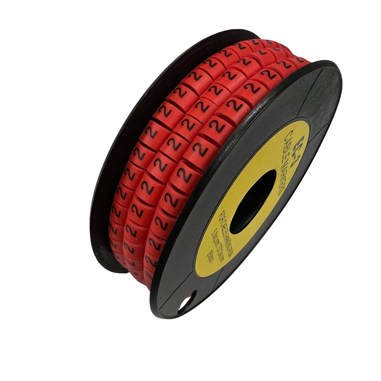 Grippes Cable Marker Red - 2 on a spool for organizing and identifying cables easily