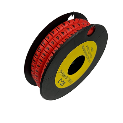 Grippes Cable Marker Red - 4 350pcs on a spool for efficient cable organization and identification