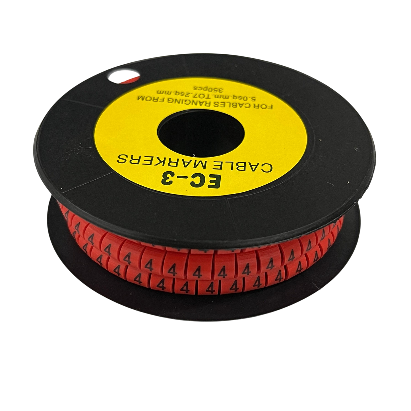 Grippes Cable Marker Red - 4 350pcs on a spool for efficient cable management and organization