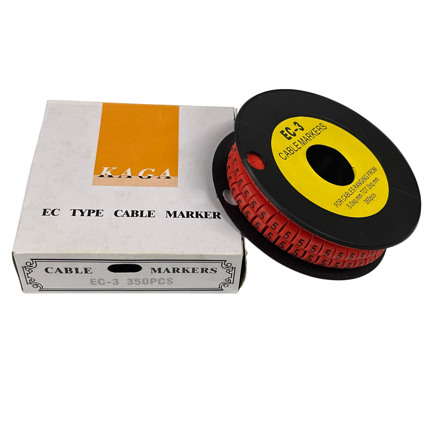 Grippes Cable Marker Red - 5 350pcs for effective cable organization and identification