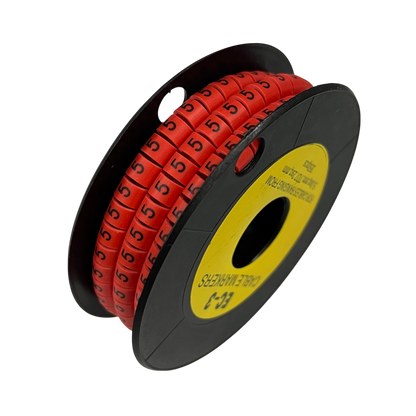 Grippes Cable Marker Red - 5 350pcs on a spool for organized cable management