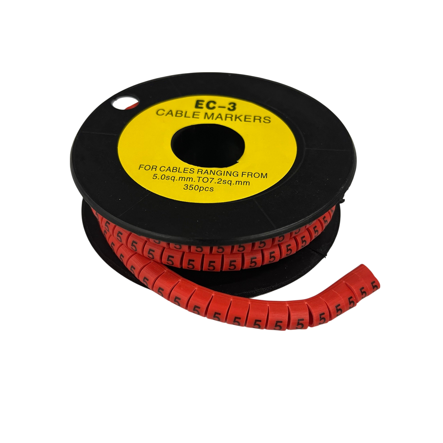 Grippes Cable Marker Red - 5 350pcs on reel for organizing cables and improving cable management