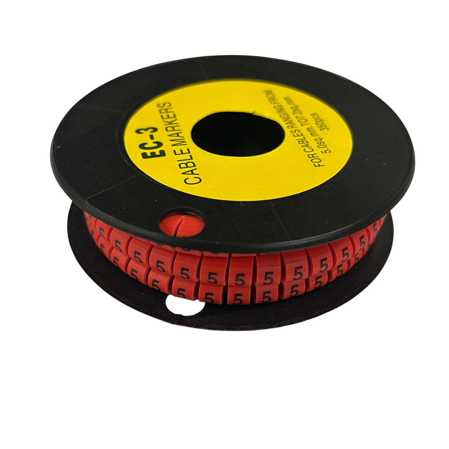 Grippes Cable Marker Red - 5 350pcs on spool for organizing and identifying cables easily