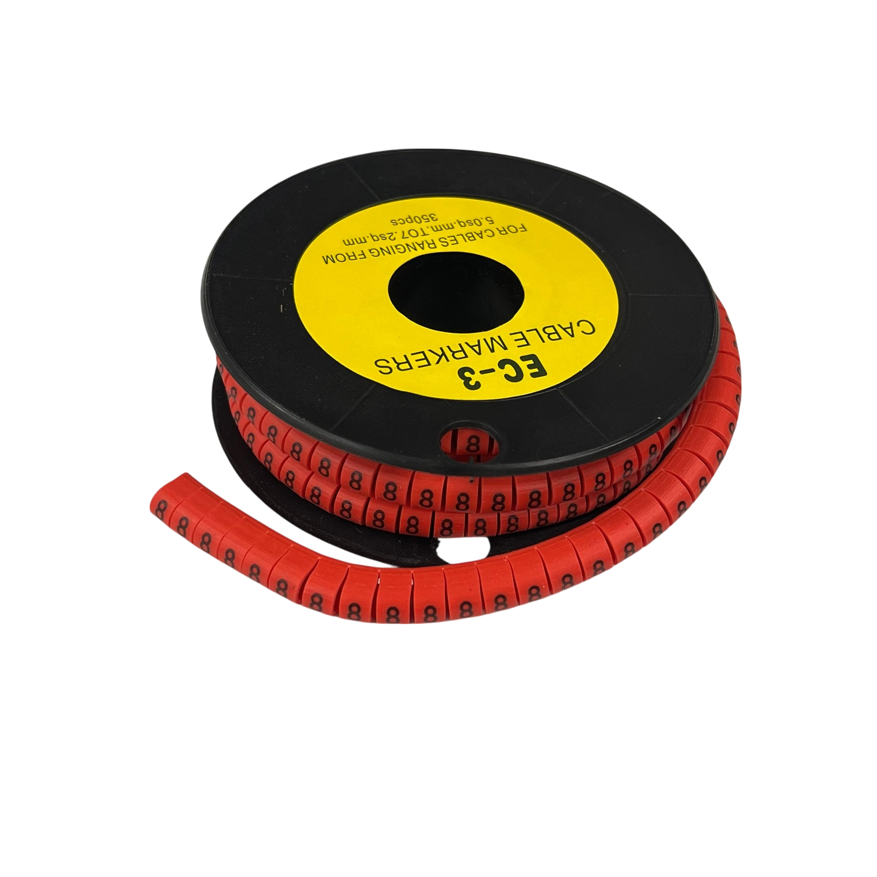 Grippes Cable Marker Red - 8 for organized cable management and easy identification