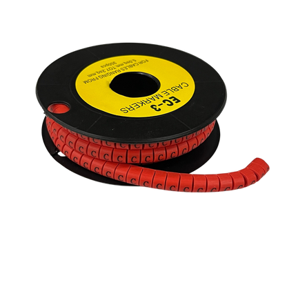 Grippes Cable Marker Red - C. Durable label for organized cable management solutions