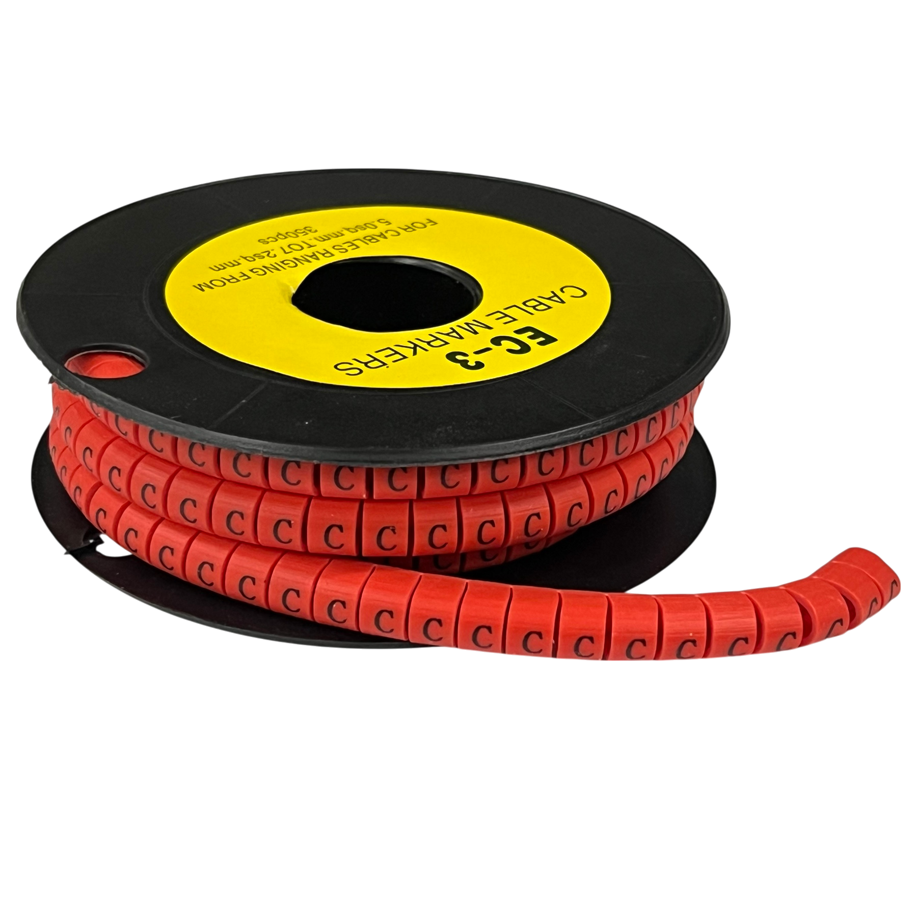 Grippes Cable Marker Red - C for organized cable management and easy identification