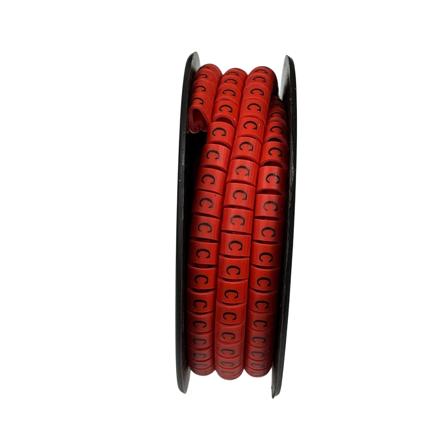 Grippes Cable Marker Red - C on a spool for effective cable management and organization