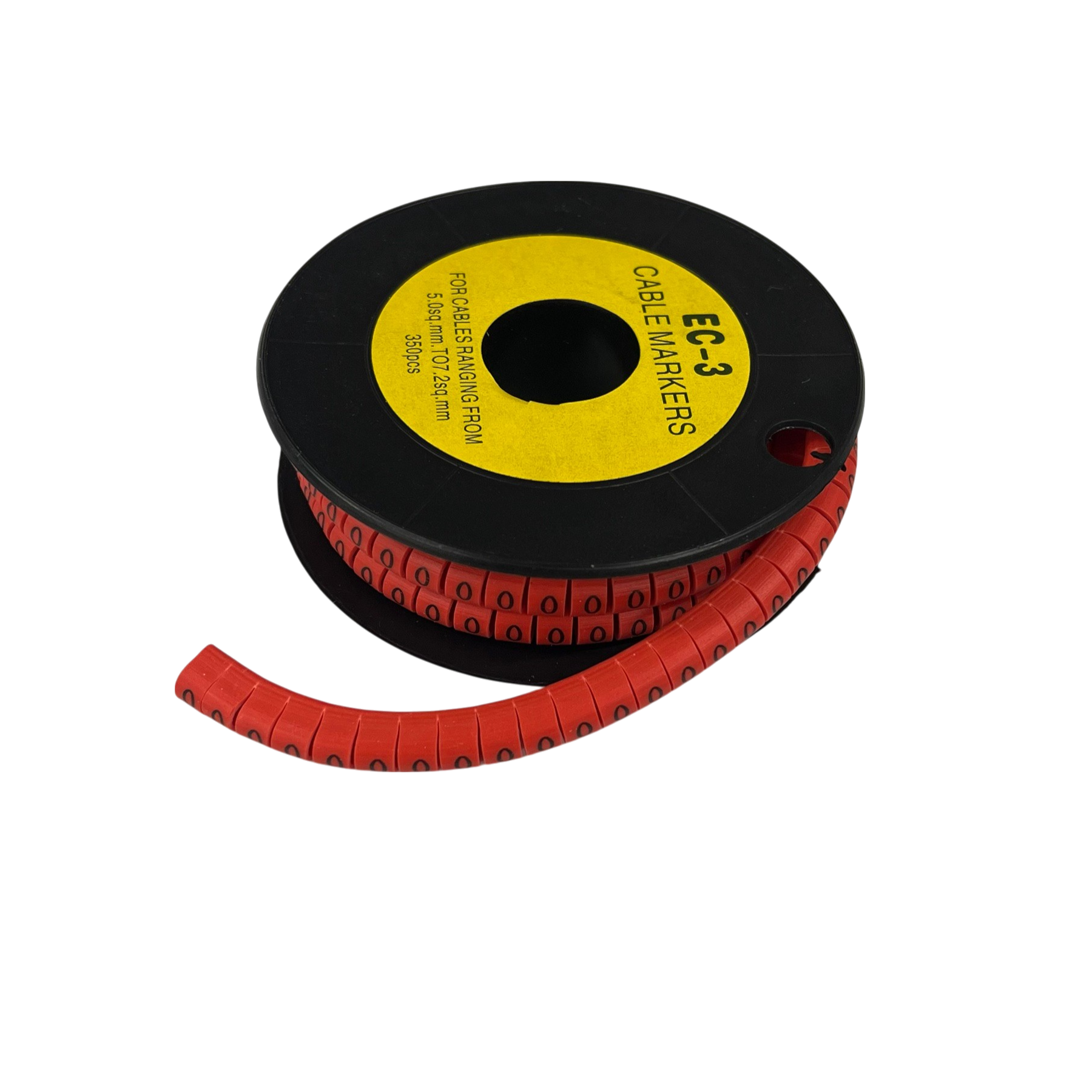Grippes Cable Marker Red - 0 on a roll for effective cable organization and identification