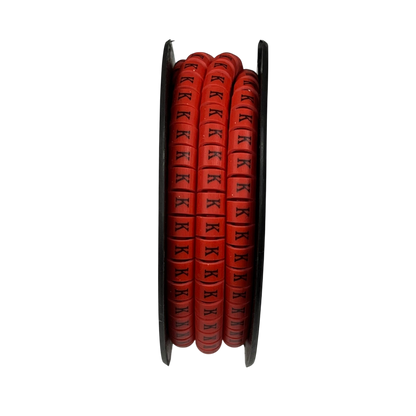 Grippes Cable Marker Red - K for organized and efficient cable management