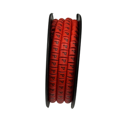 Grippes Cable Marker Red - P for organized cable management in home or office