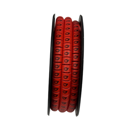 Grippes Cable Marker Red - Q on a reel for easy identification and organization of cables