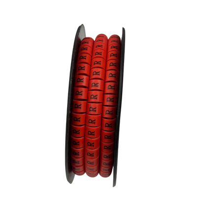 Grippes Cable Marker Red - R for organized cable management and easy identification