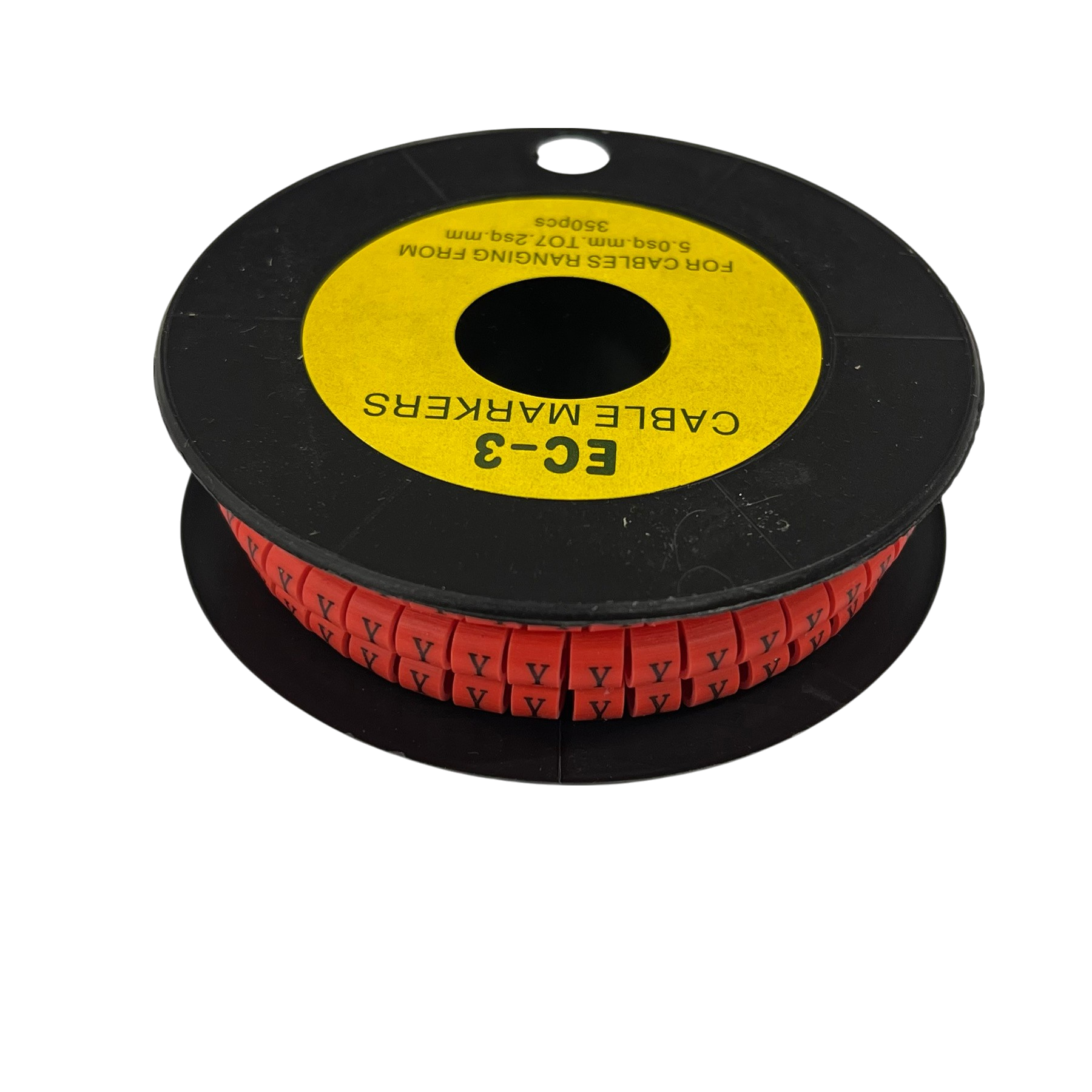Grippes Cable Marker Red - Y on a spool for effective cable organization and management