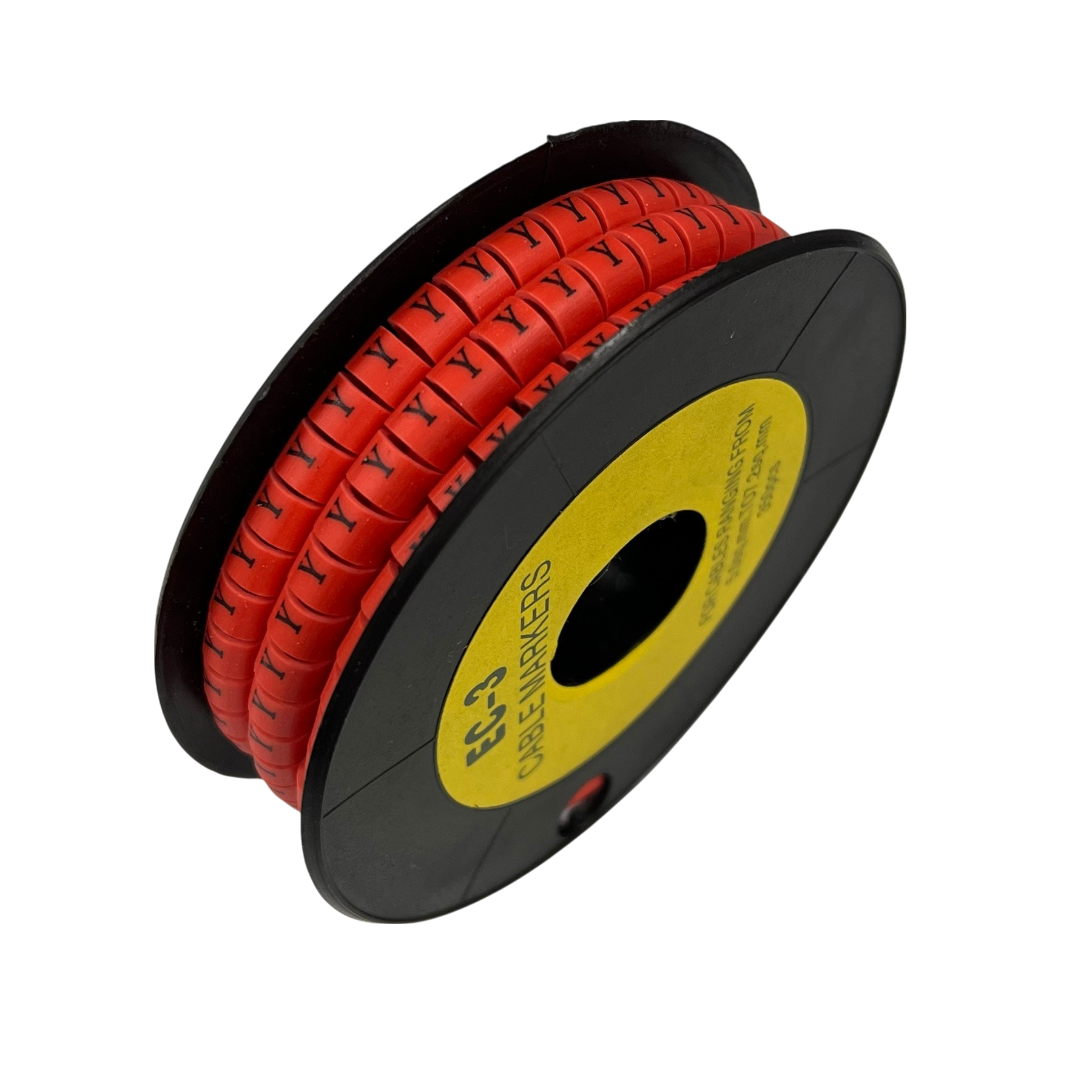 Grippes Cable Marker Red - Y on a spool for effective cable management and organization