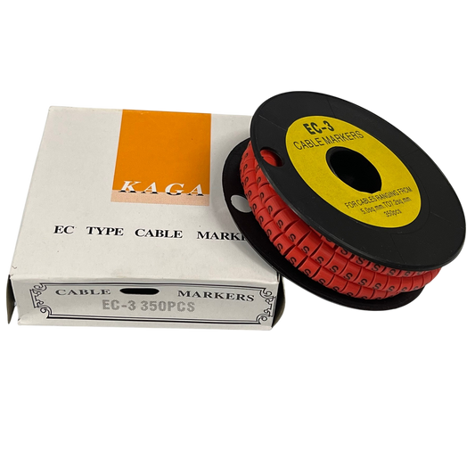 Grippes Cable Marker S - Red Roll with 350 pieces in a box for effective cable organization