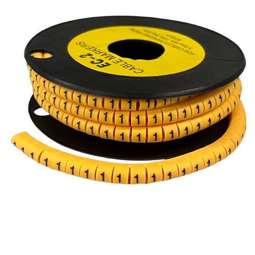 Grippes spool of flexible yellow numbered cable markers Cable Marker Yellow - 1. Use this keyword in the exact form it is provided.