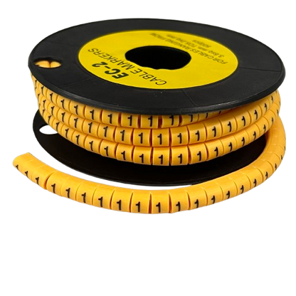 Grippes spool of flexible yellow numbered cable markers Cable Marker Yellow - 1. Use this keyword in the exact form it is provided.