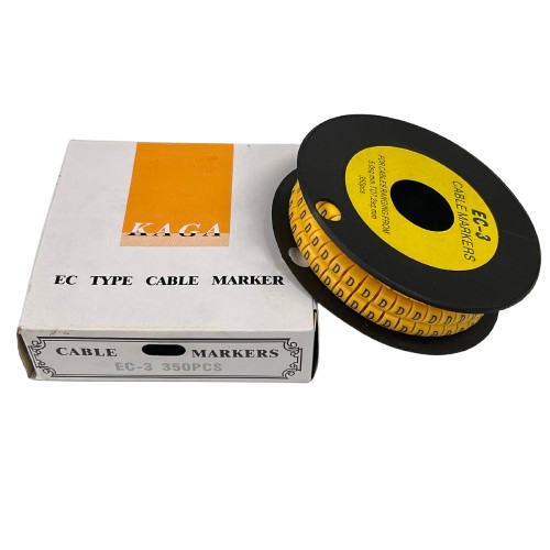 Grippes EC-3 cable marker 350PCS in a packaging roll for organized cable management
