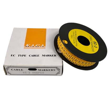 Grippes EC-3 cable marker 350PCS in a packaging roll for organized cable management