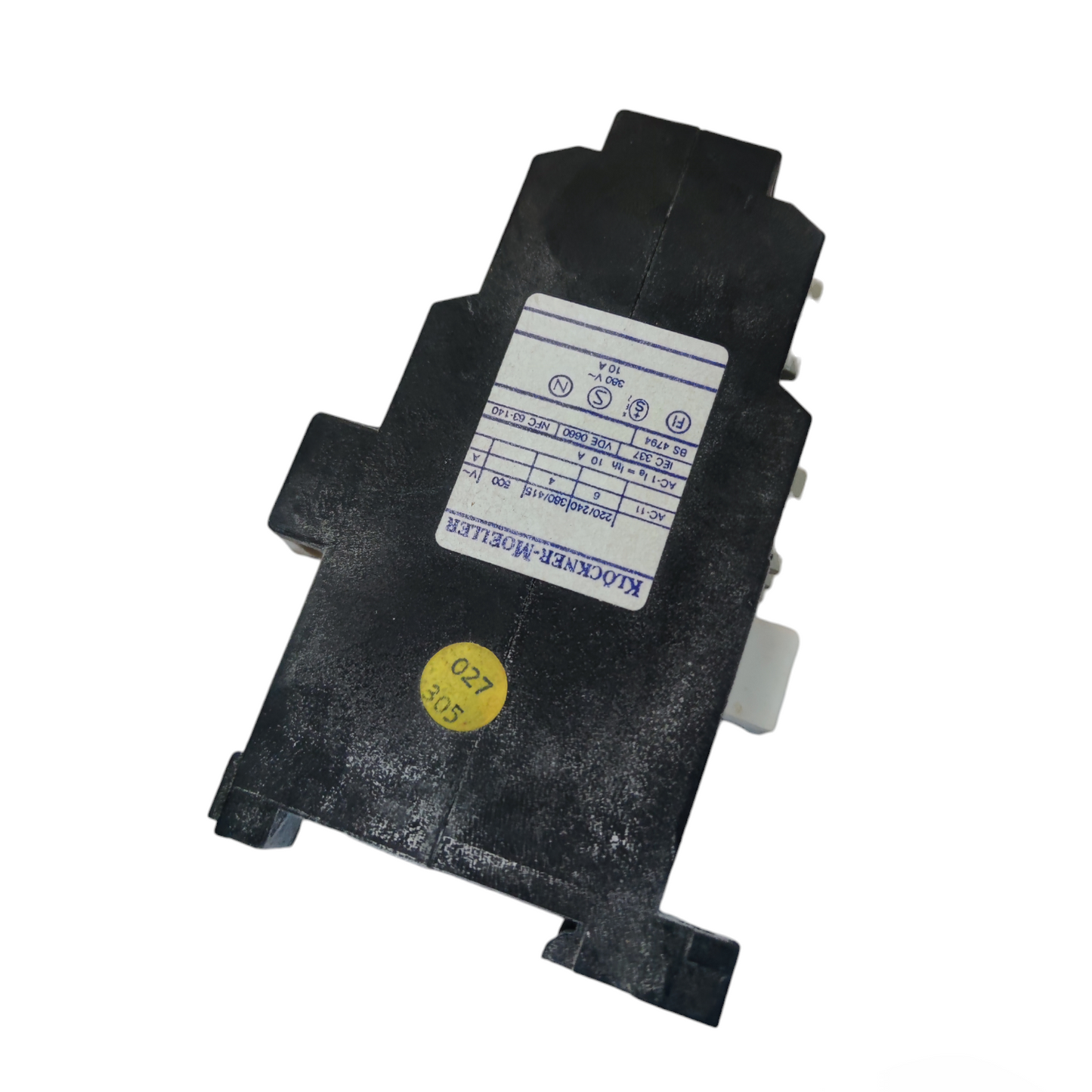 Klockner Moeller industrial 10A contactor switch in black for power control applications