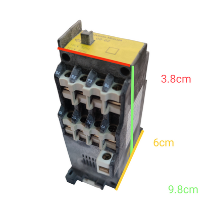 Klockner Moeller industrial 10A contactor switch with terminal connections and compact design