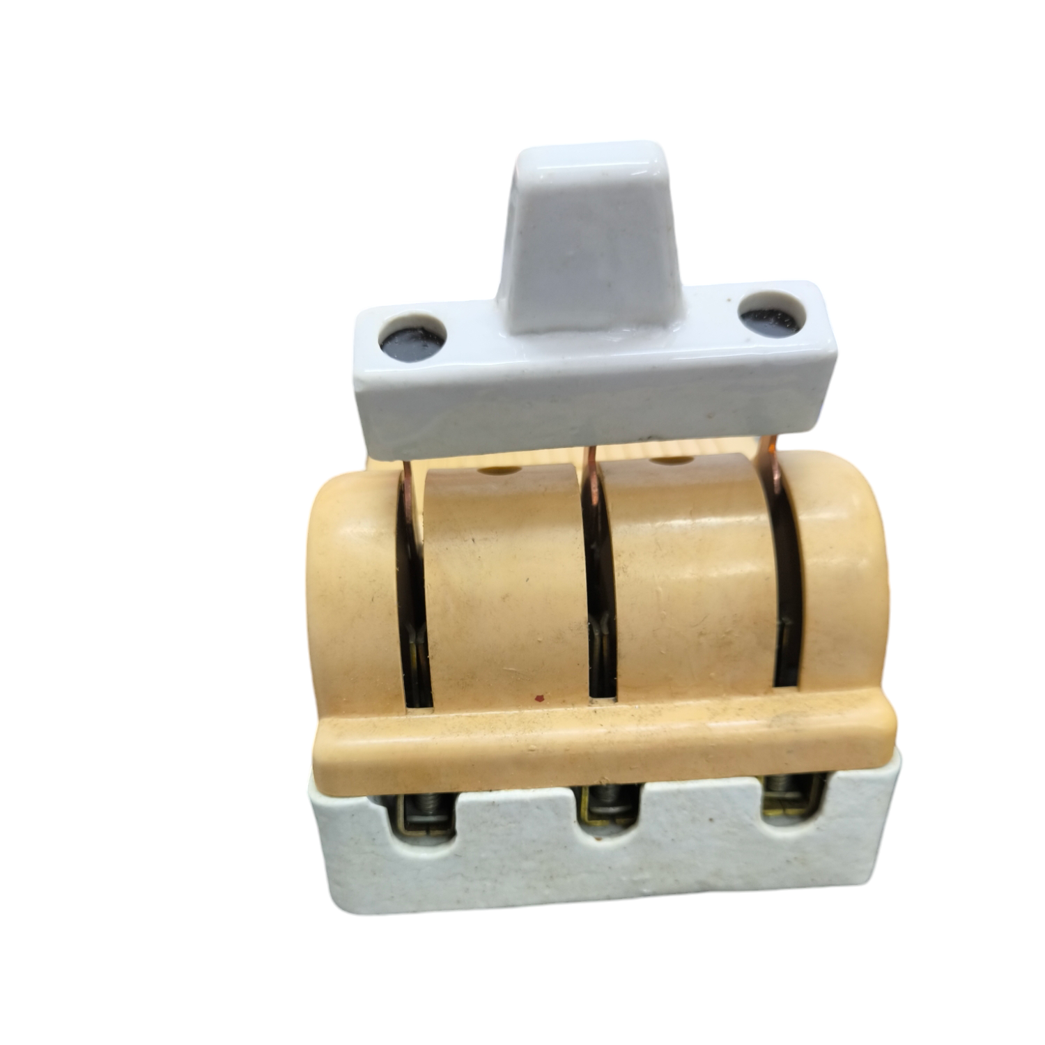 Taiyou Knife Switch 60A 3 Pole 3 Phase Single Throw with ceramic insulated base and handle