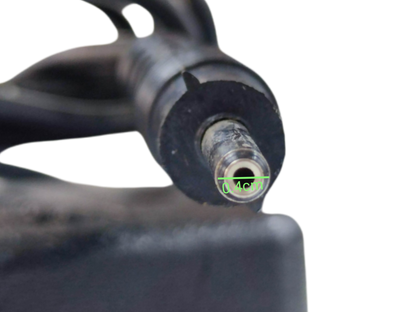 Knight branded Cellphone Charger for Nokia 909 with detailed close-up of connector tip