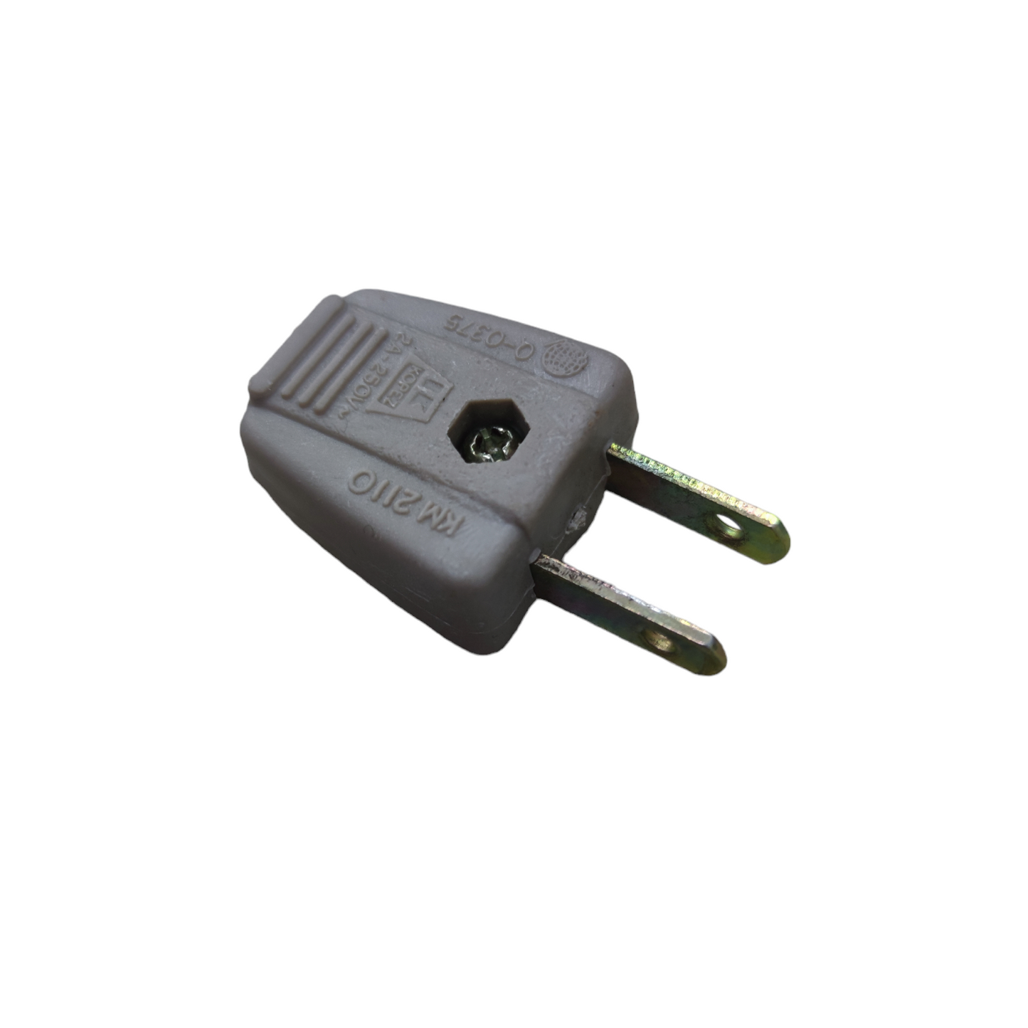 Kopez 2A 220V electrical plug in gray for power points switches and plugs