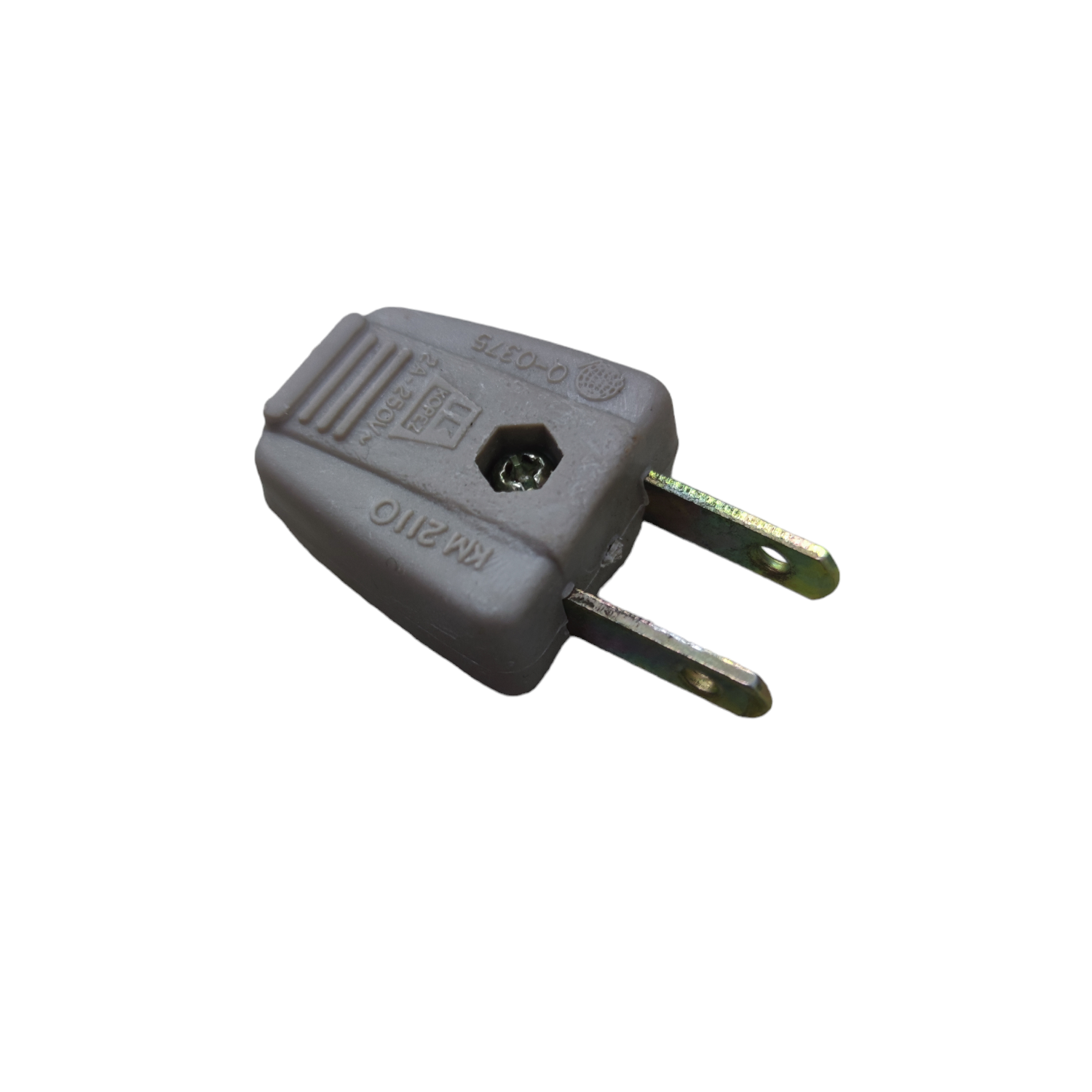 Kopez 2A 220V electrical plug in gray for power points switches and plugs