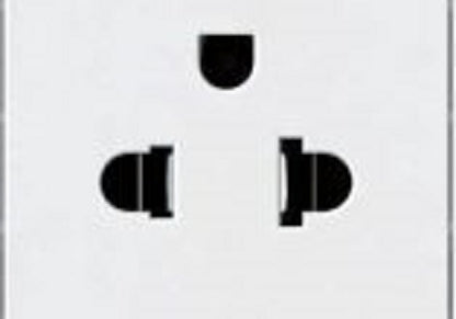 Kopez grounded duplex socket with three-prong power outlet for safe electrical connection