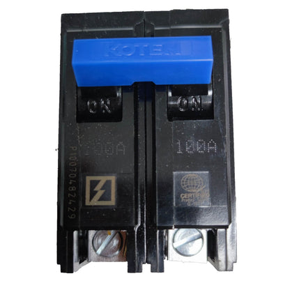 Koten 100A 2 pole circuit breaker for reliable electrical circuit protection and safety