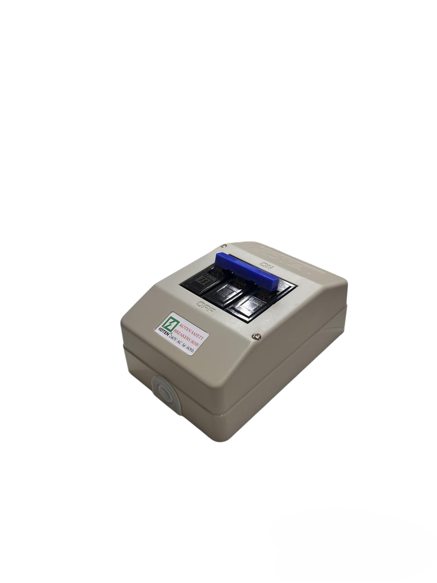 Koten 100A 10KAIC 220V Circuit Breaker electrical switch in beige housing with blue toggle
