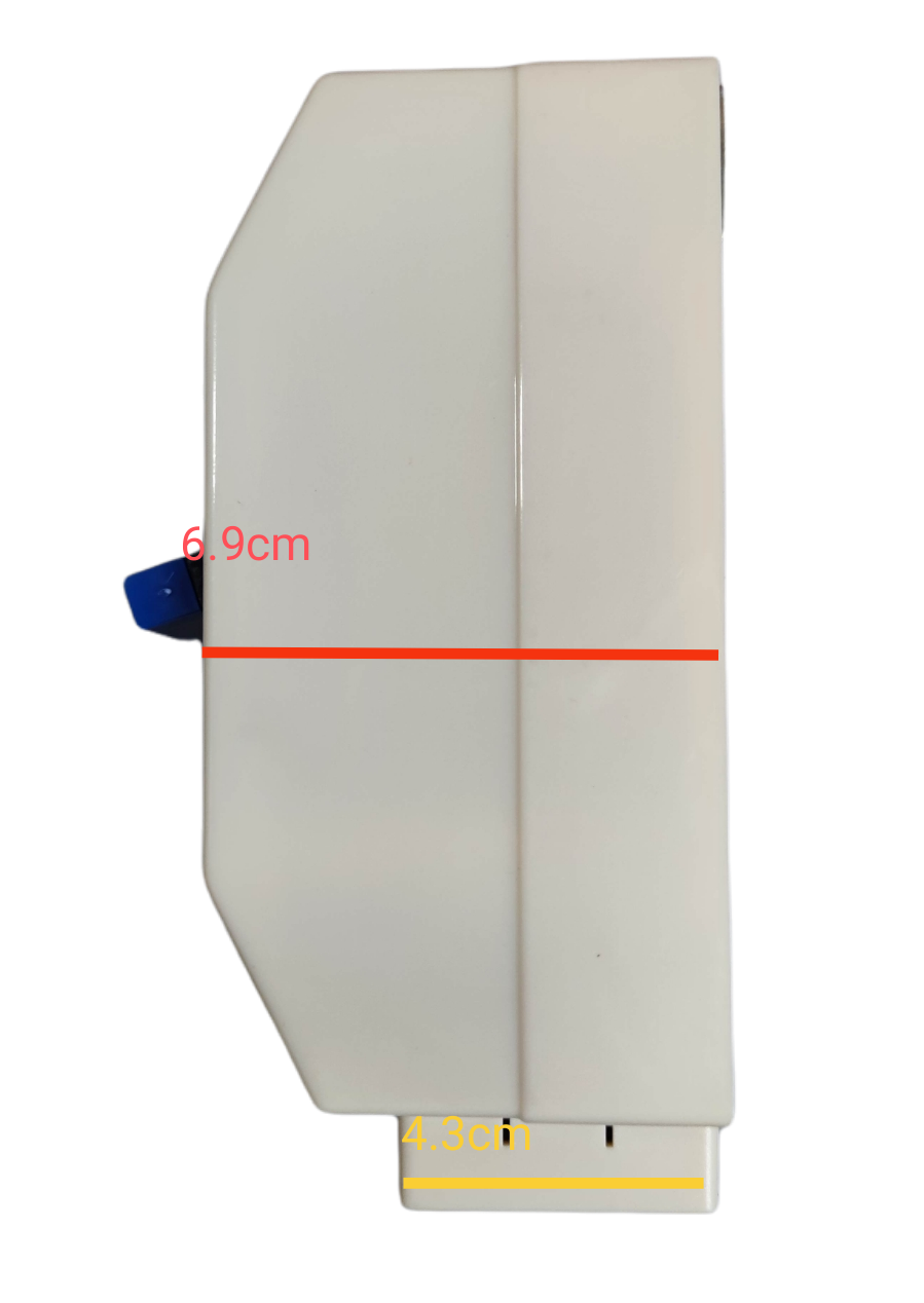 Koten 100A 2Pole Circuit Breaker with Enclosure in white with compact design and blue latch