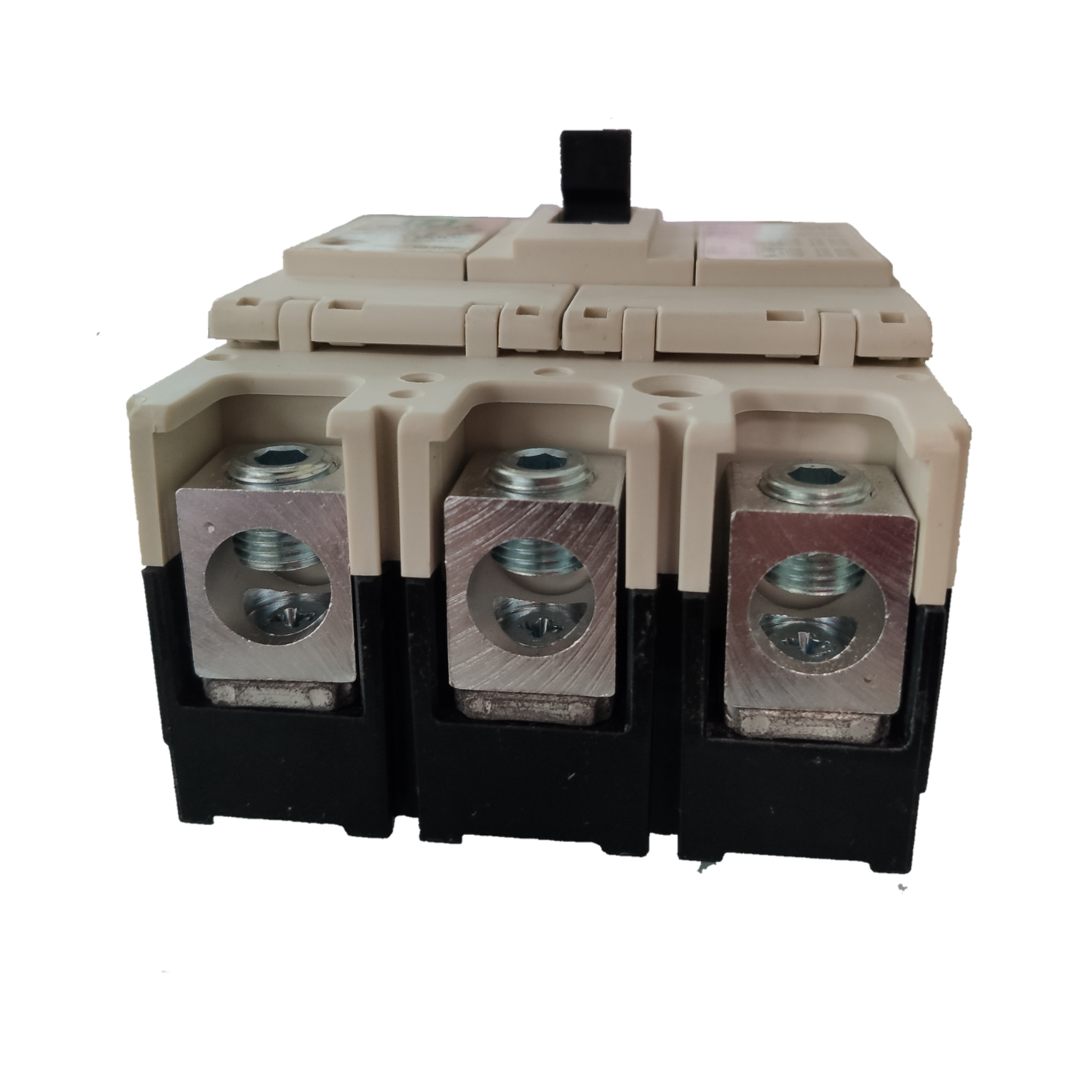 Koten 150A Molded Case Circuit Breaker with three metal terminals and beige casing