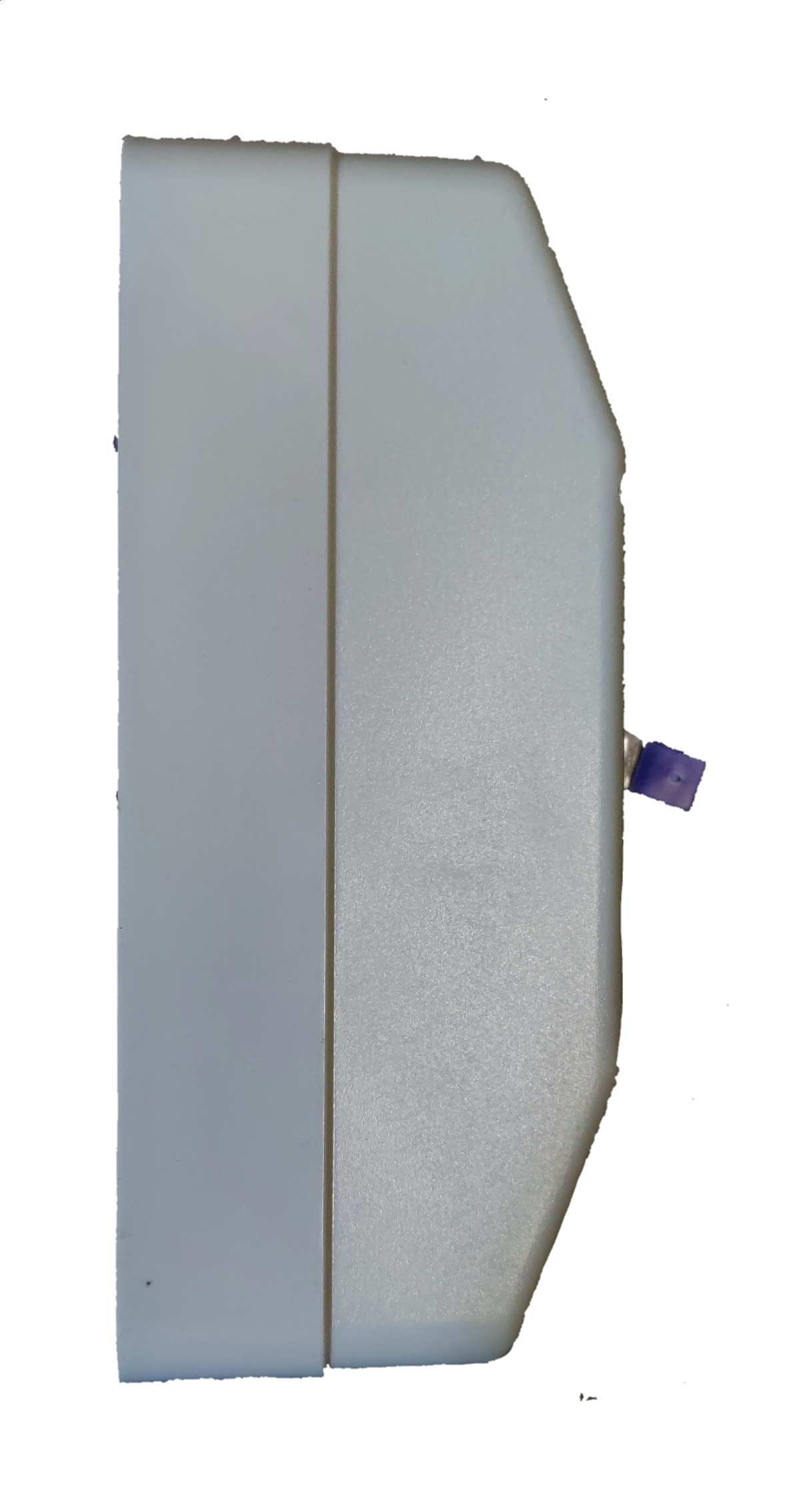 Electx Electrical Supply 15A 3 pole circuit breaker with enclosure showing side view in white casing