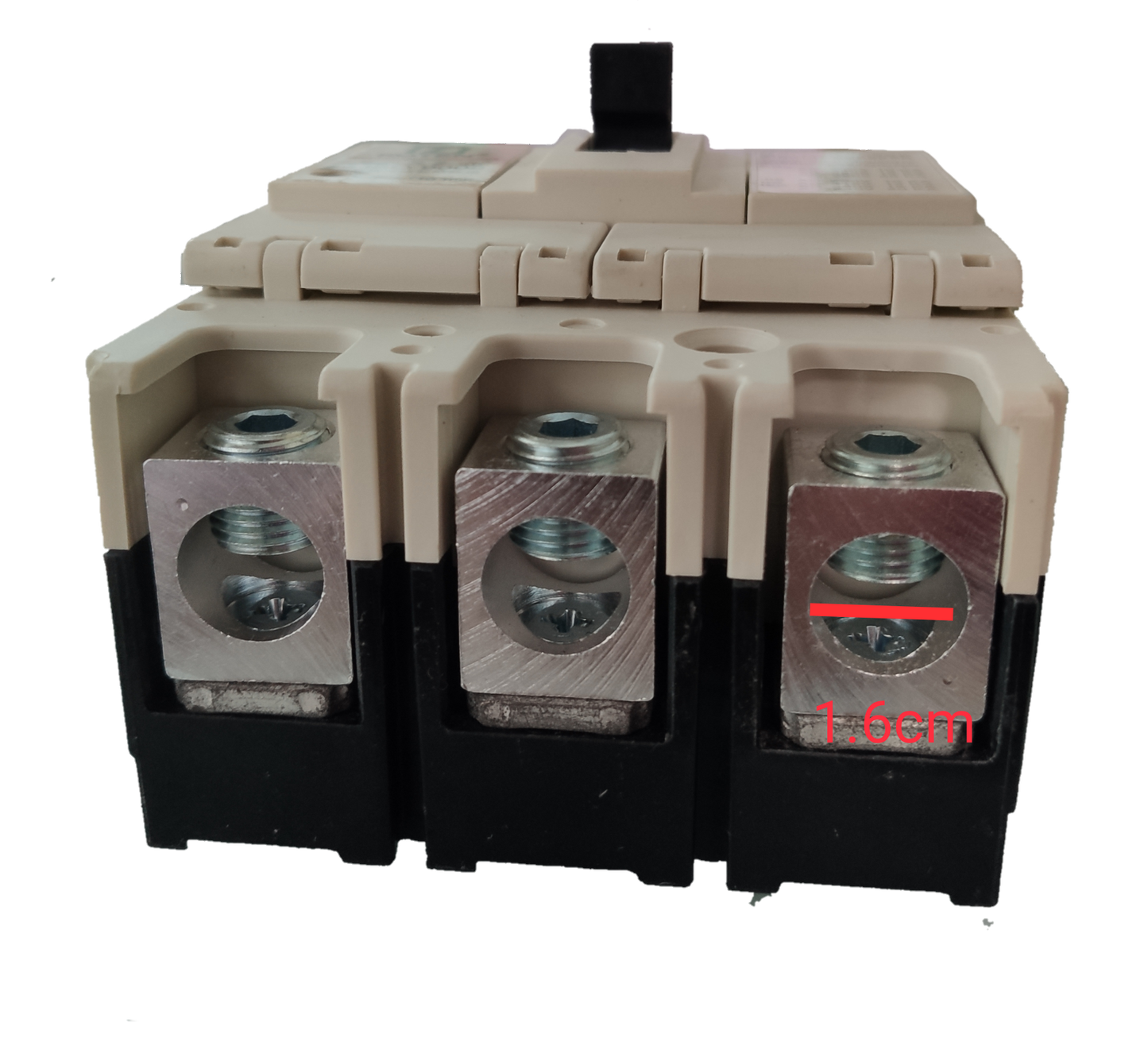 Koten 175A Industrial Circuit Breaker 3 Pole with metal terminals and beige casing for electrical protection