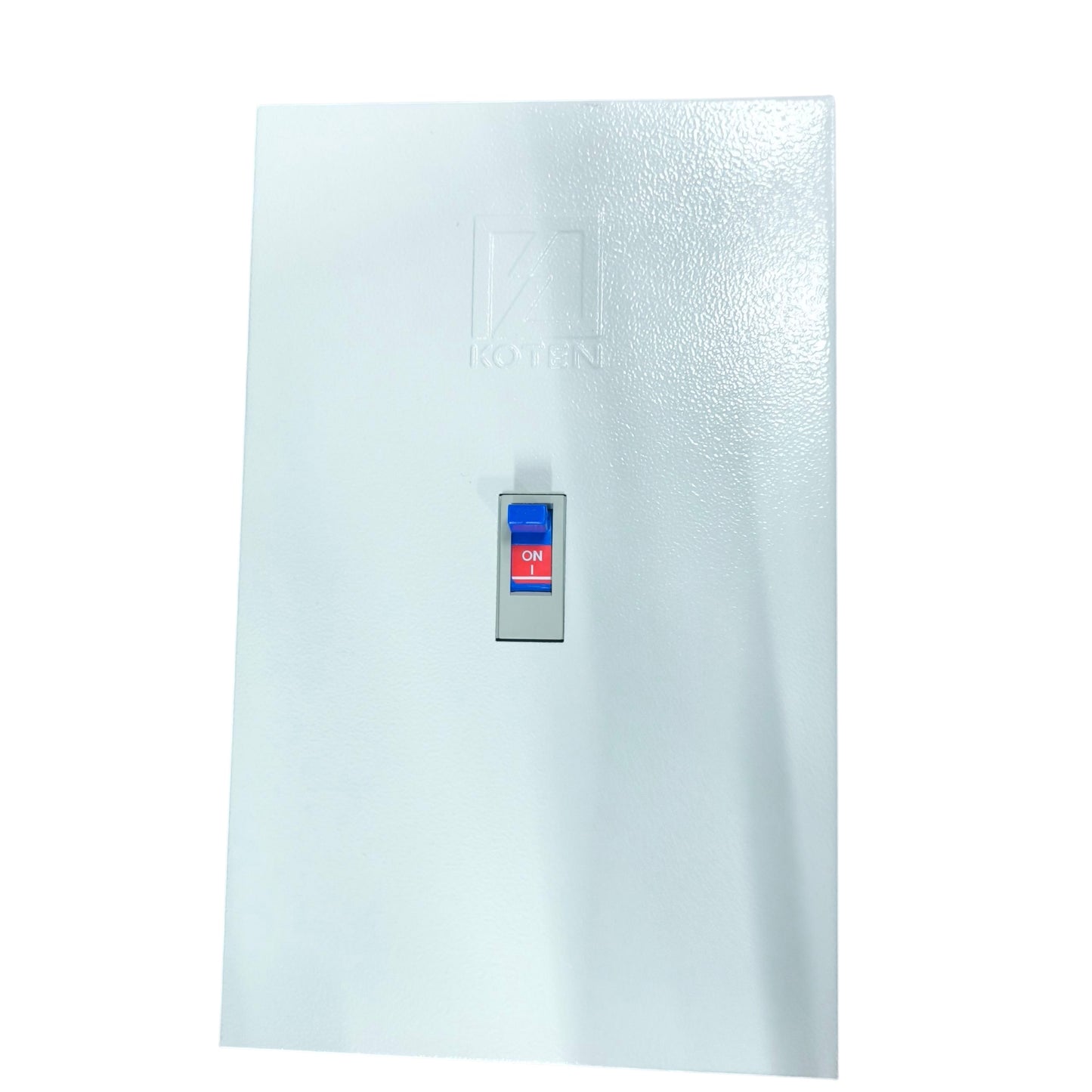 Koten 175A industrial circuit breaker with a white cover and a blue and red toggle switch