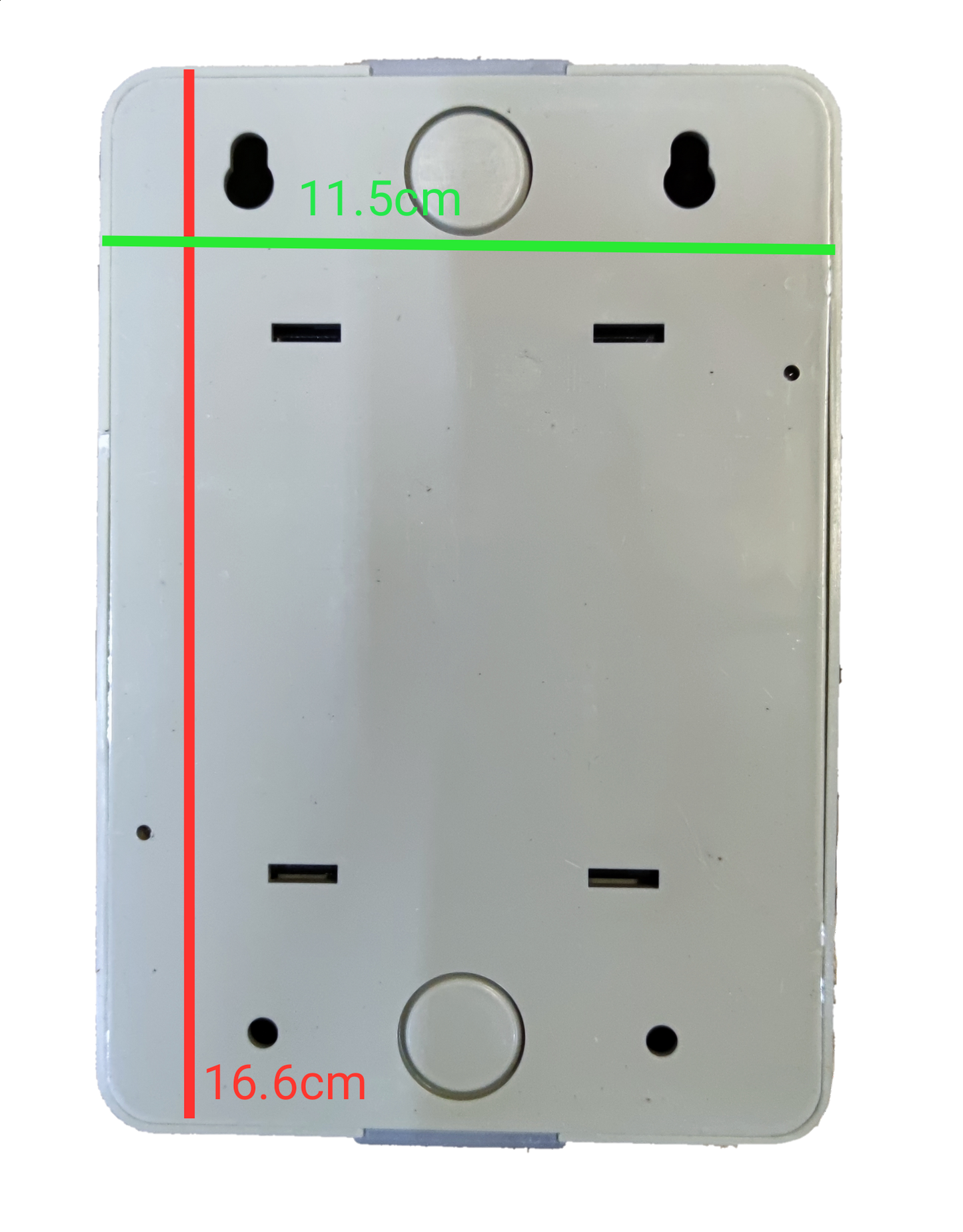 Koten 20A circuit breaker 3 pole white mounting base with keyhole slots and circular locking mechanism