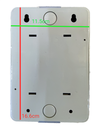 Koten 20A circuit breaker 3 pole white mounting base with keyhole slots and circular locking mechanism