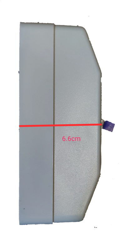Side view of Koten 20A circuit breaker 3 pole showing compact electrical circuitry component