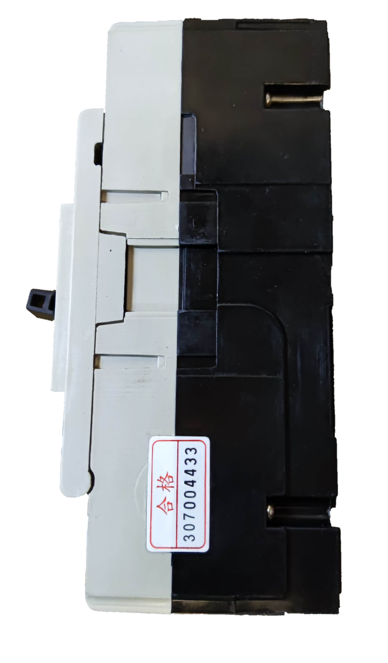 75A industrial circuit breaker from Electx Electrical Supply with black and white casing